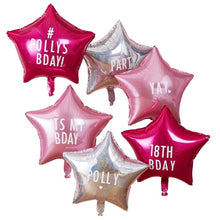Foil Stars Personalized Balloon Kit