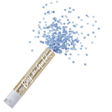 Gold Foiled Blue Gender Reveal Air Compressed Confetti