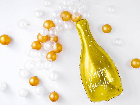 Happy New Year Foil Champagne Balloon