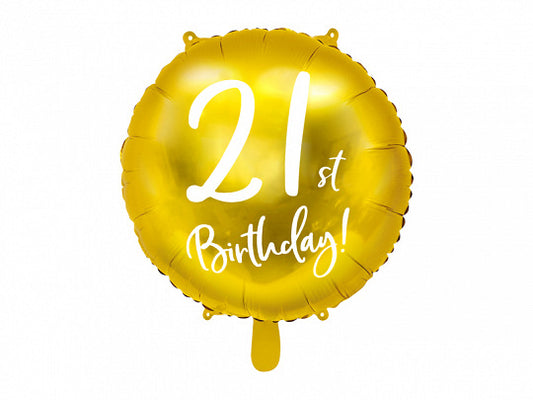 21st Birthday Foil Balloon