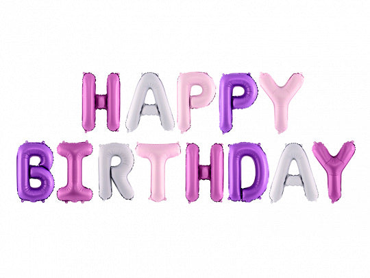 Foil Balloon Happy Birthday Letters