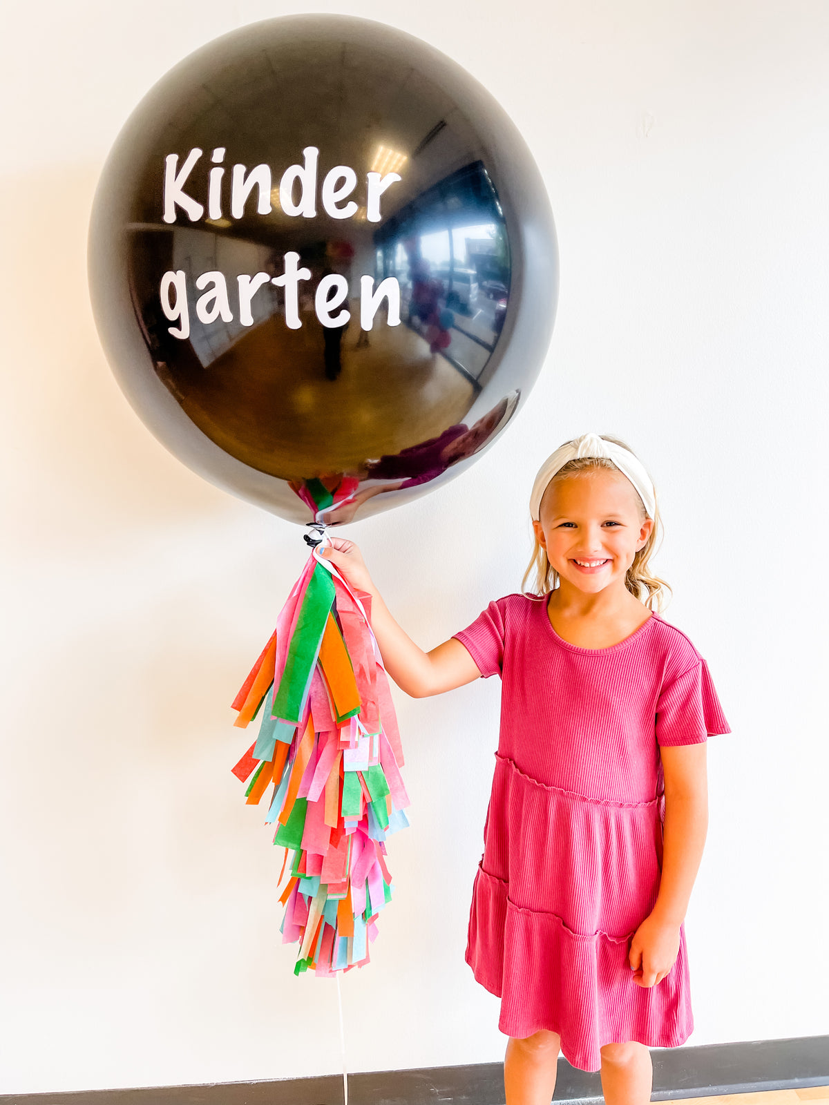 First Day of School/Grade Level Jumbo Balloon with Tassel Tail DIY Kit