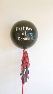 First Day of School/Grade Level Jumbo Balloon with Tassel