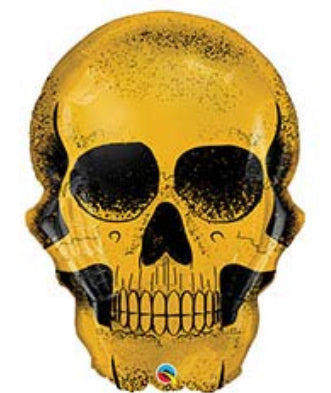Golden Skull Foil Balloon