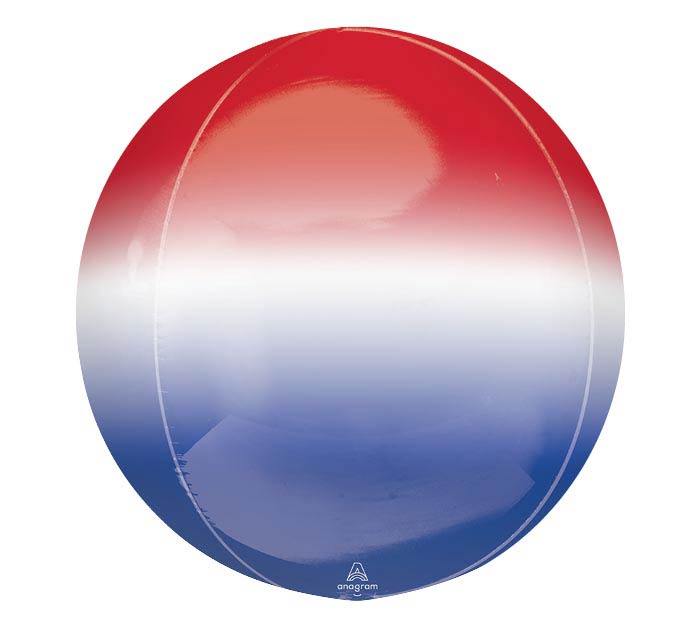 Ombre Red White & Blue Orbz