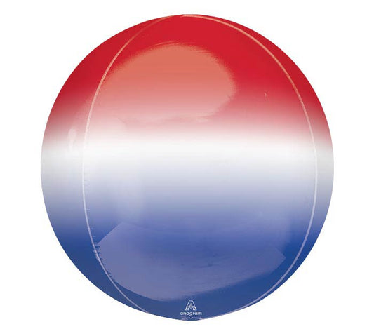 Ombre Red White & Blue Orbz