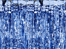 Blue Fringe Curtain
