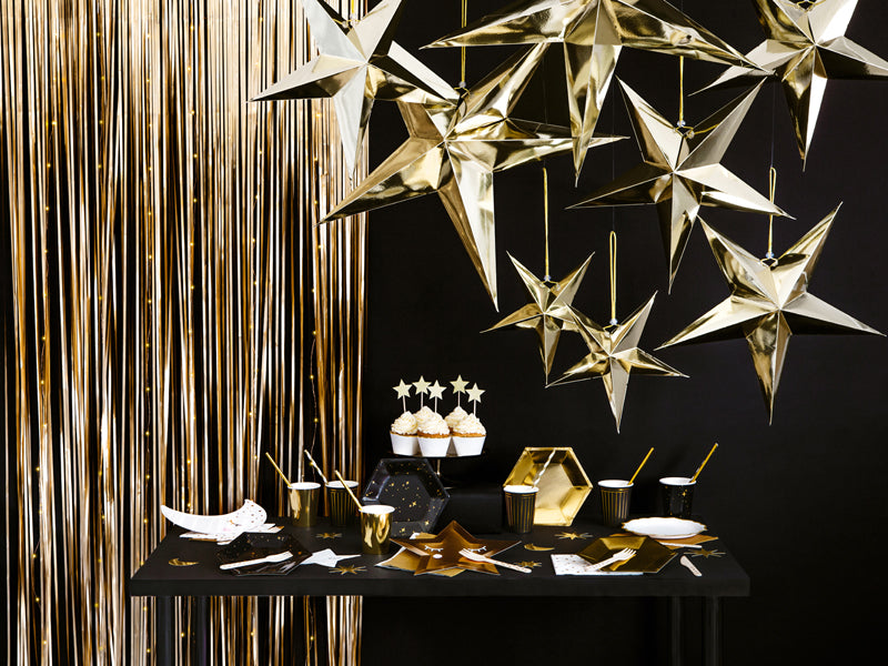 Gold Fringe Curtain
