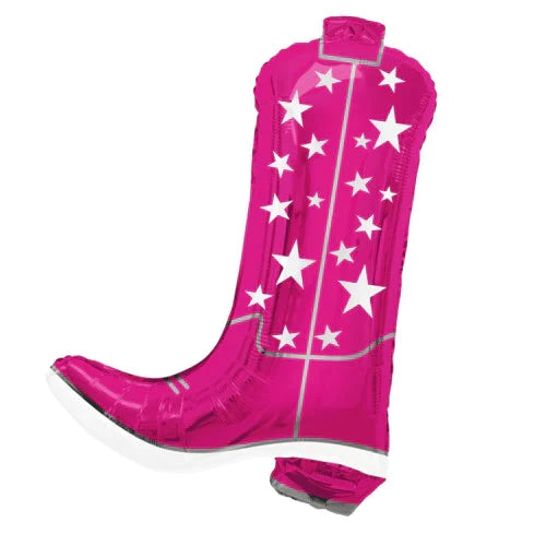 Cowgirly Boot Foil Balloon