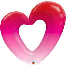 Pink Ombre Heart Foil Balloon