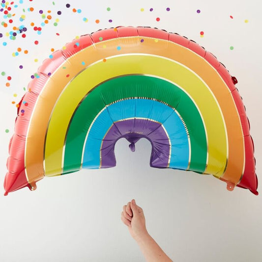 Bright Rainbow Foil Balloon