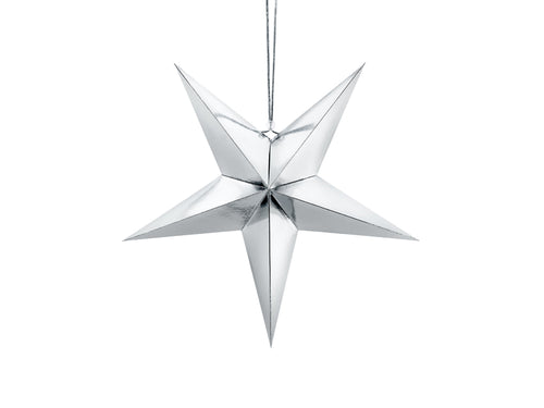 Silver Paper Star 45 cm