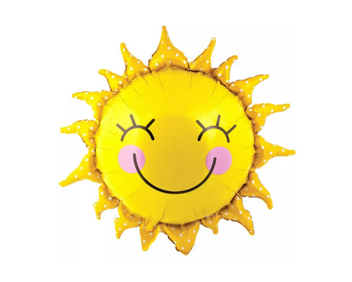 Smiling Sun Foil Balloon