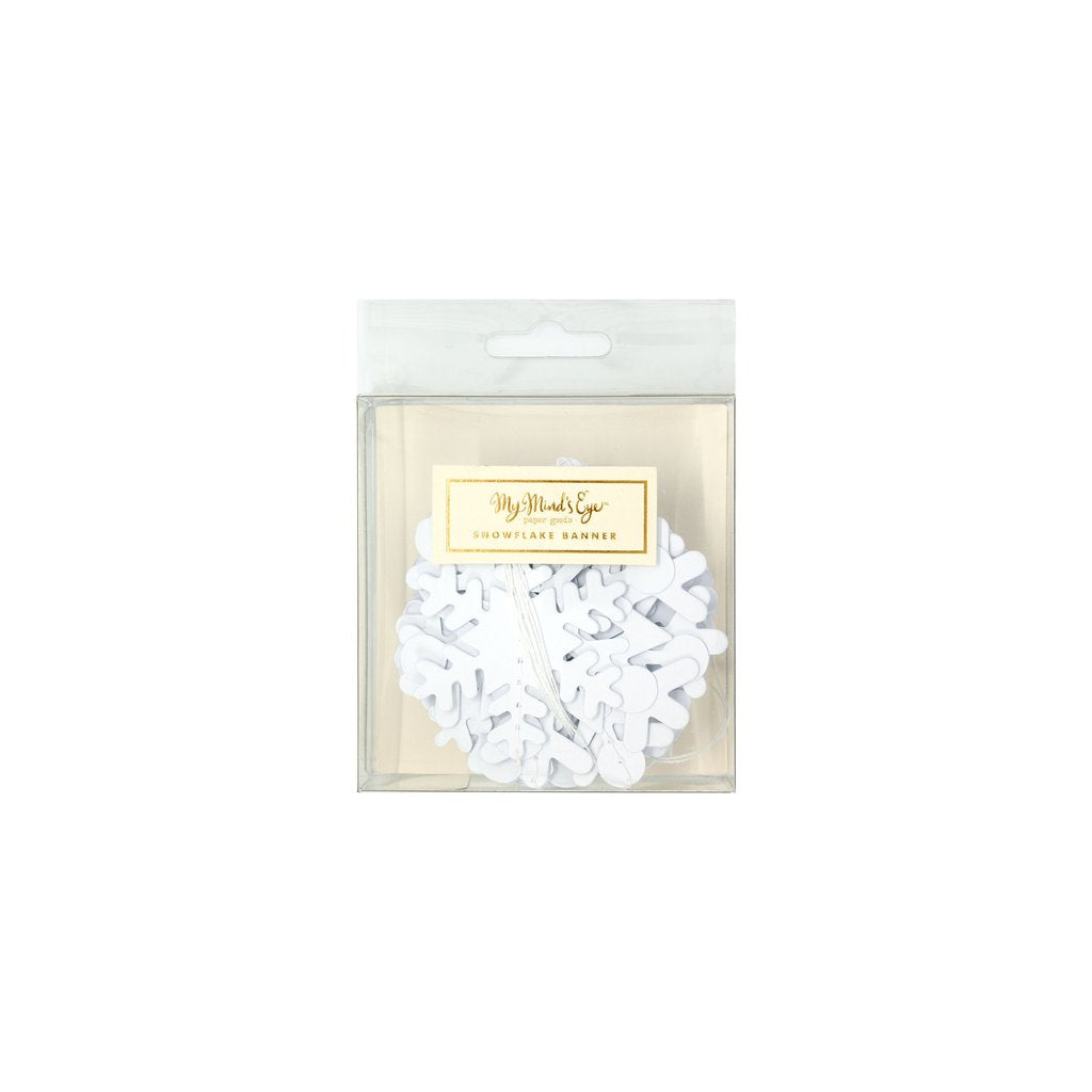 Snowflake Garland Banner