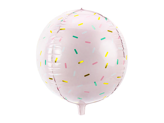 Sprinkle Light Pink Foil Balloon Ball