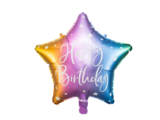 Happy Birthday Mix Foil Balloon