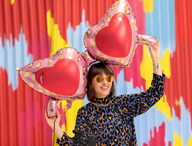 Heart Glasses Foil Balloon