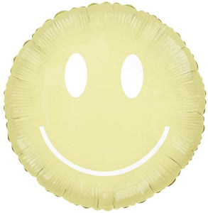 Smile Yellow Foil Balloon