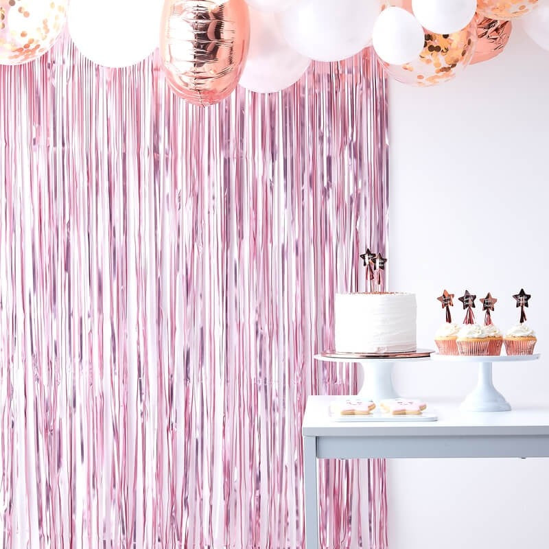 Matte Pink Curtain Backdrop